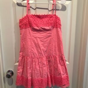 Abercrombie & Fitch Pink Spaghetti Strap Dress